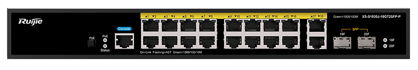 RG-XS-S1930J-18GT2SFP-P | RUIJIE | Switch PoE Gestionable | 18